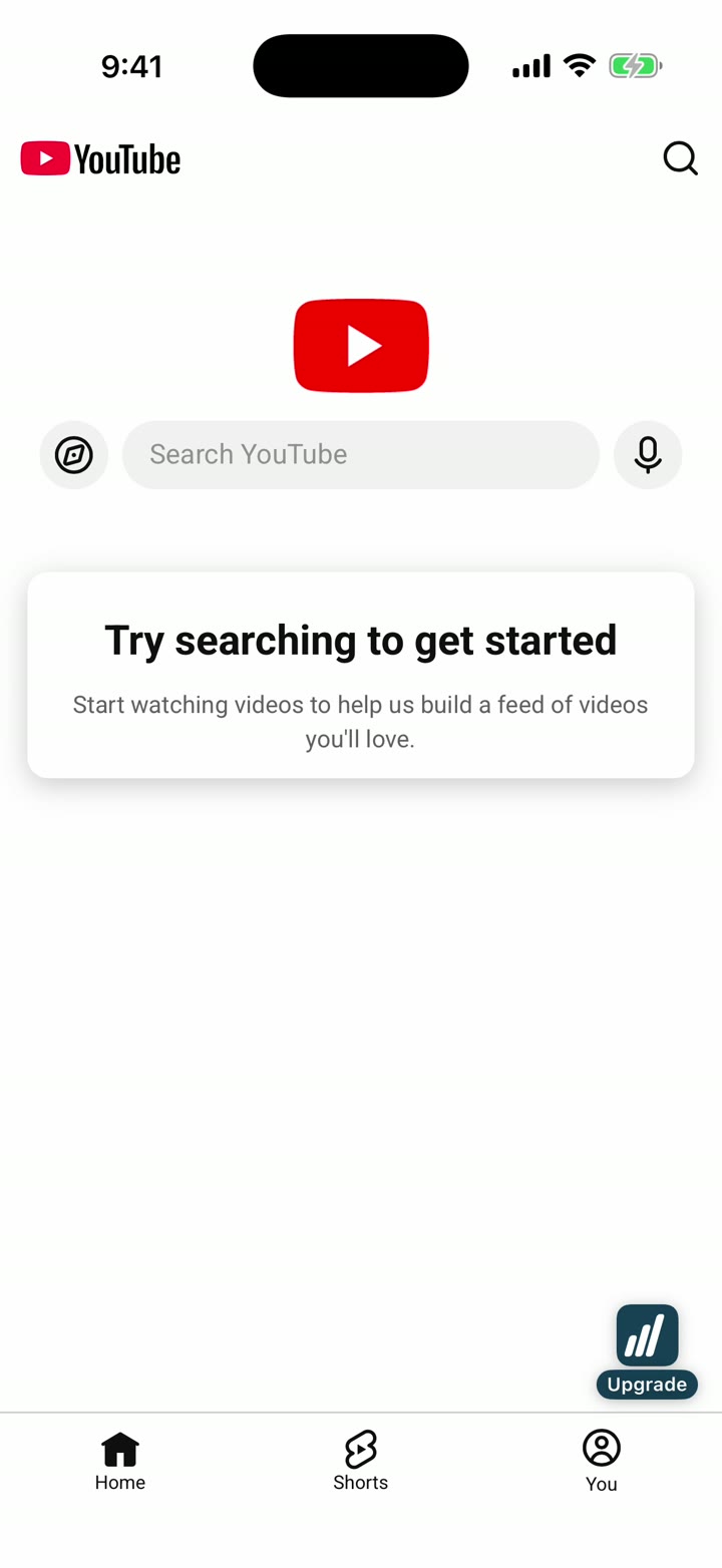 Filtered YouTube on a HigherLife phone, scrolled through videos